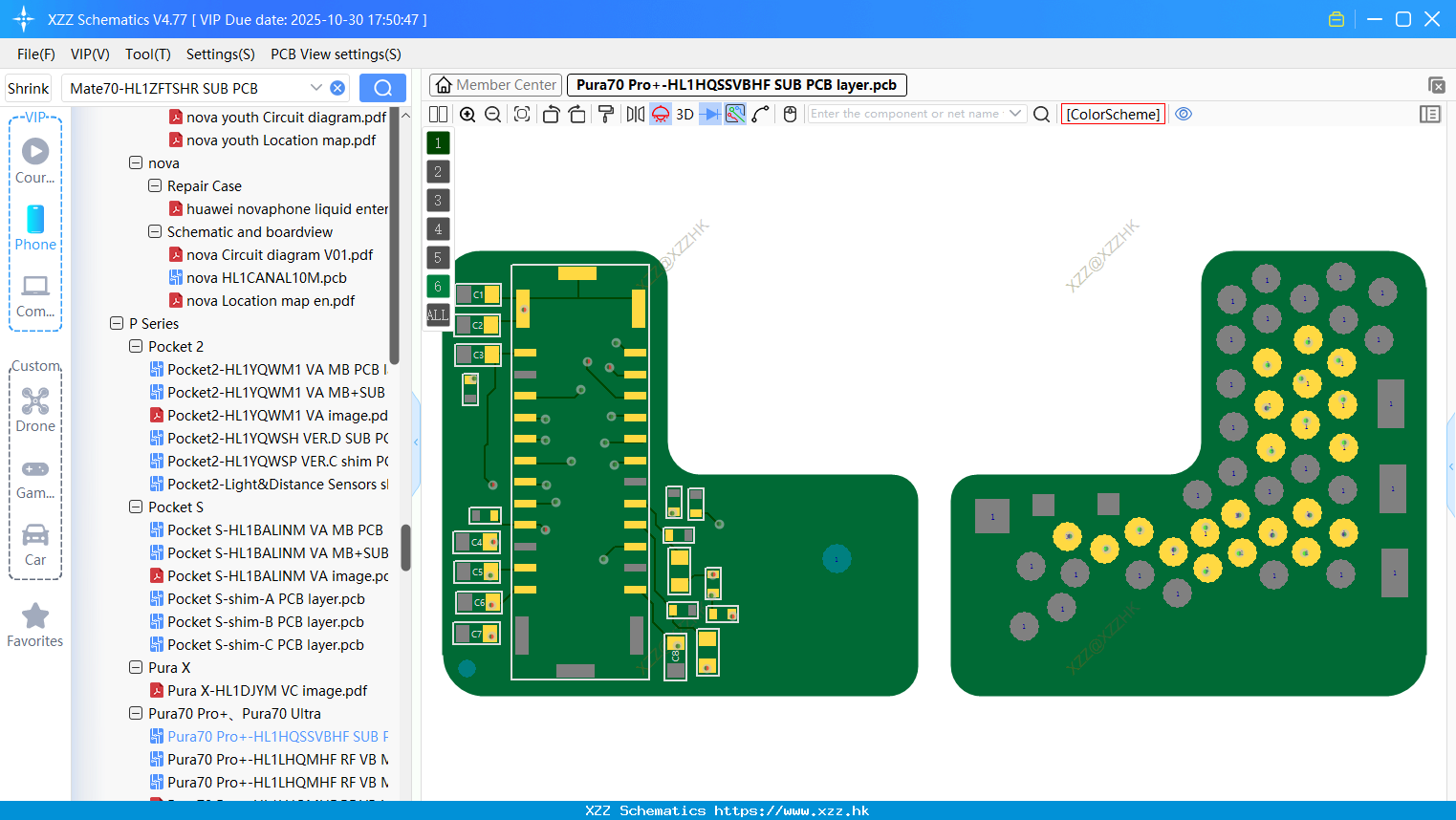 Huawei Pura70 Pro+-HL1HQSSVBHF SUB PCB Layer
